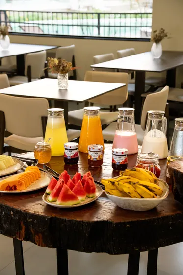 Ambiente do buffet de café da manhã