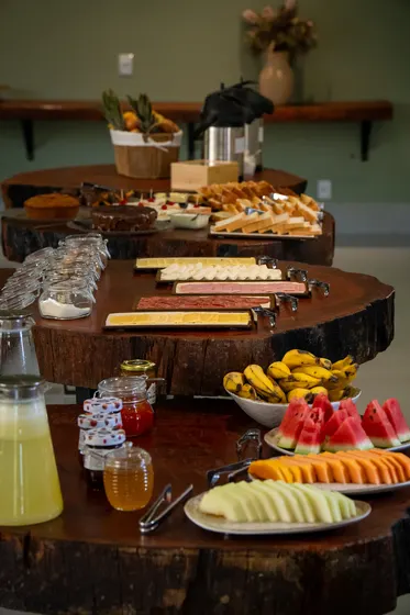Ambiente do buffet de café da manhã