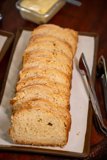 Pães, bolos e salgados do café da manhã